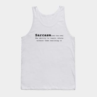 Definition of sarcasm Tank Top